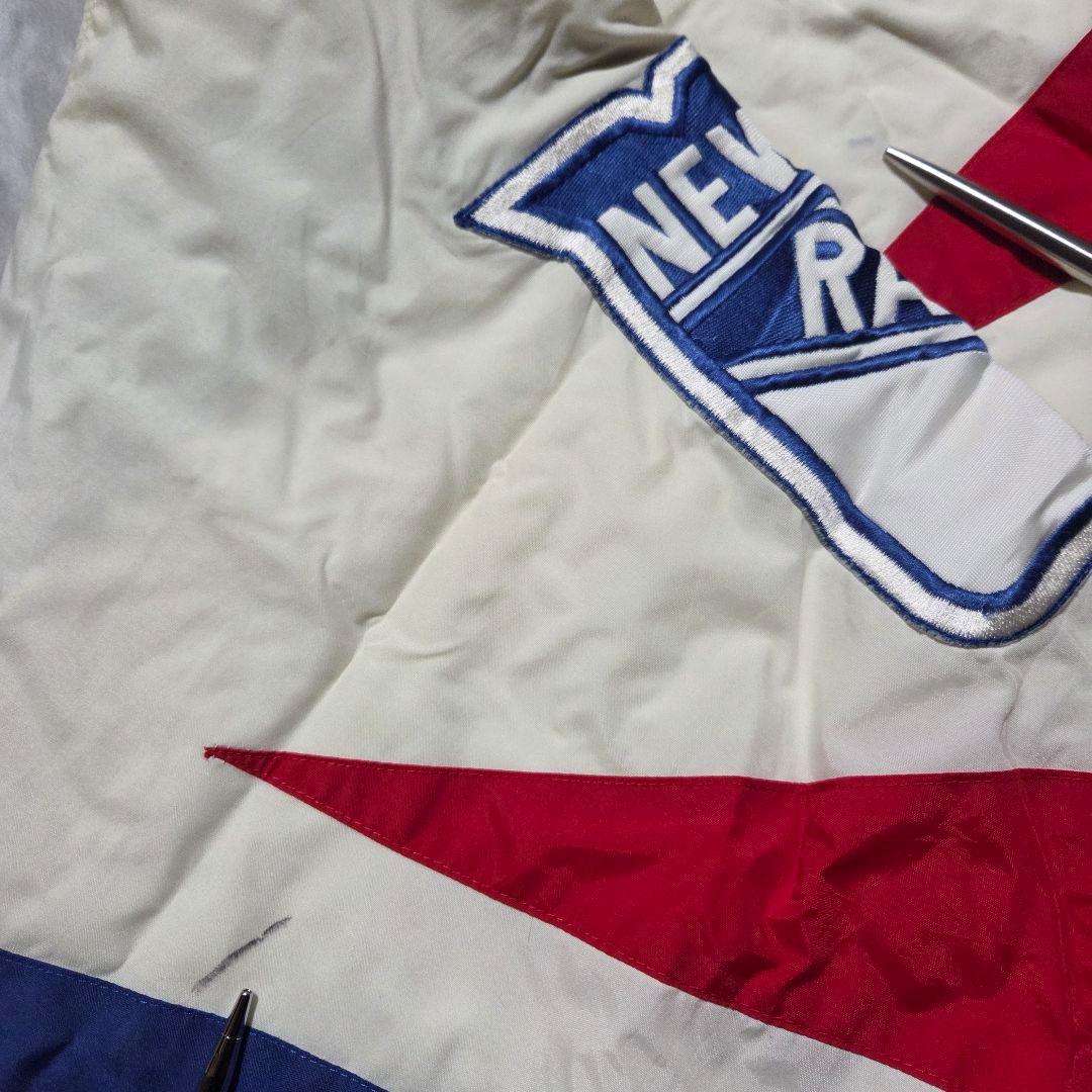 激レア90sNHL APEX ONE ナイロンジャケットNYレンジャーズXL古着