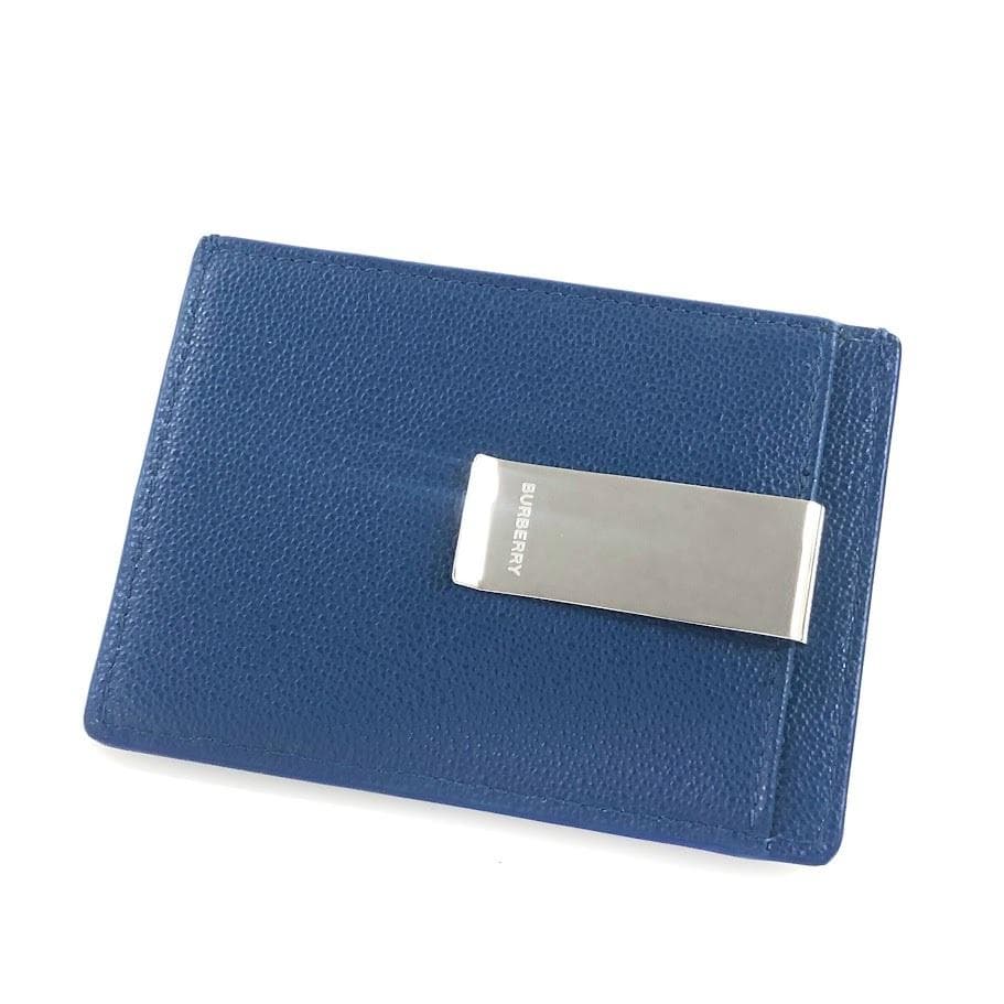 未使用級 BURBERRY バーバリー マネークリップ カードケース レザー