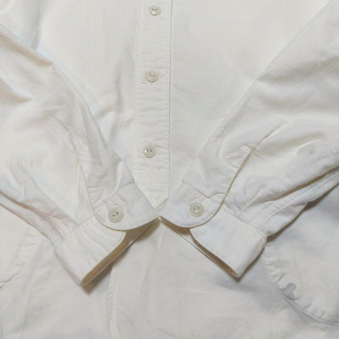 DANTON　バンドカラー　オックスフォード　シャツ　日本製　44 大きいサイズ