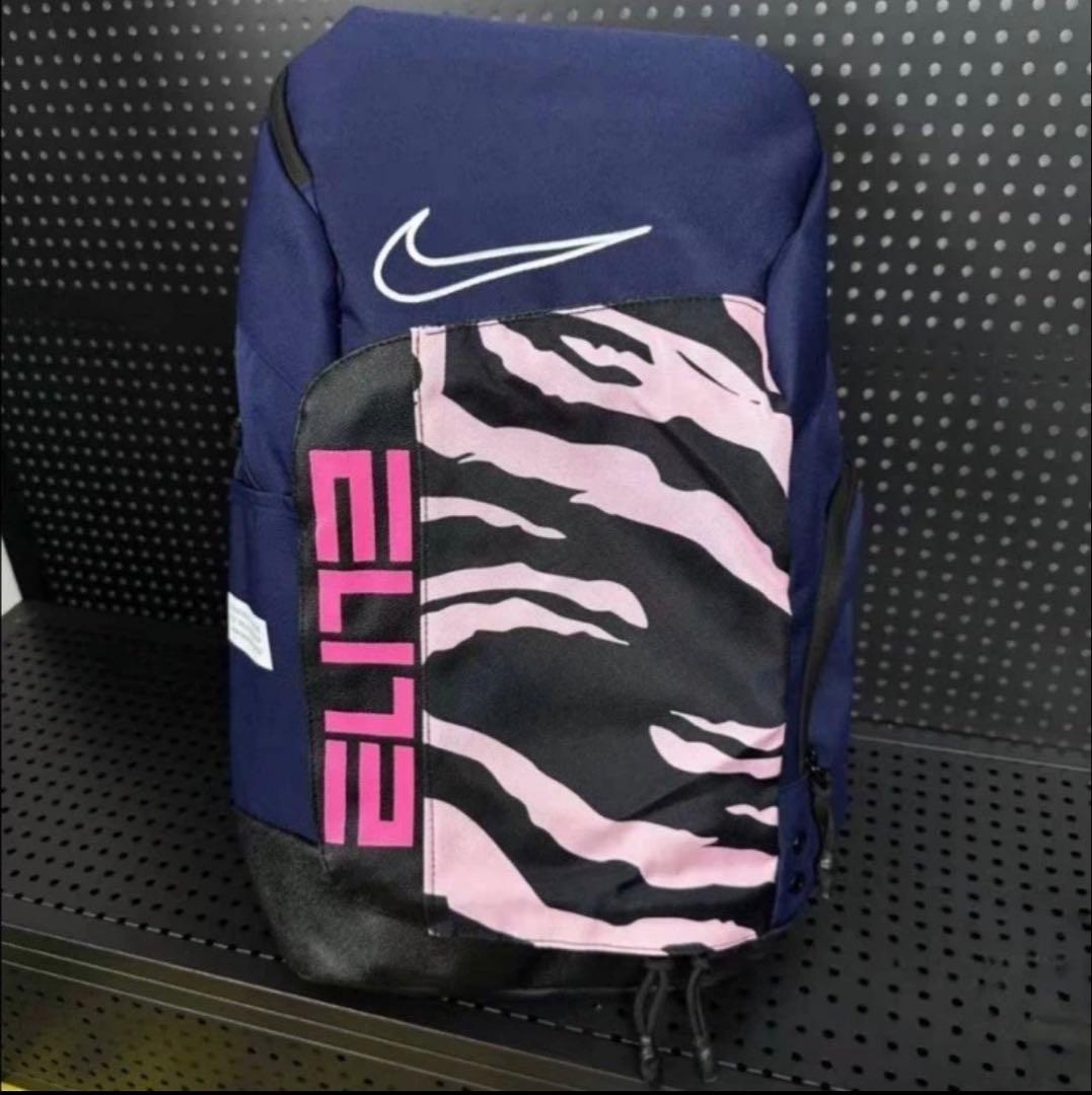Nike ELITE バスケットボールバッグ ネイビー　ゼブラ柄　未使用