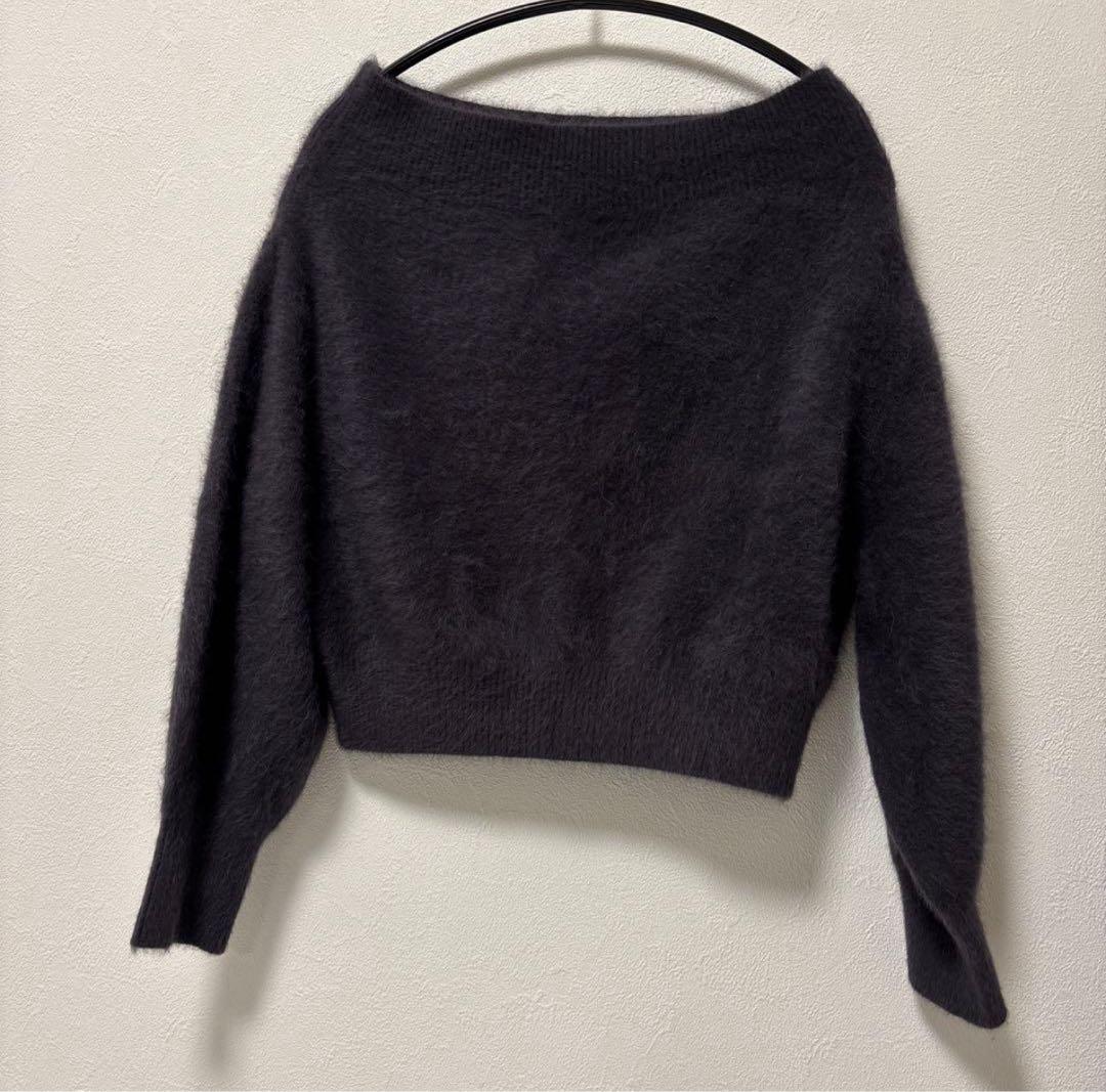 SNIDEL(スナイデル) フォックスアルパカオフショルプルオーバー