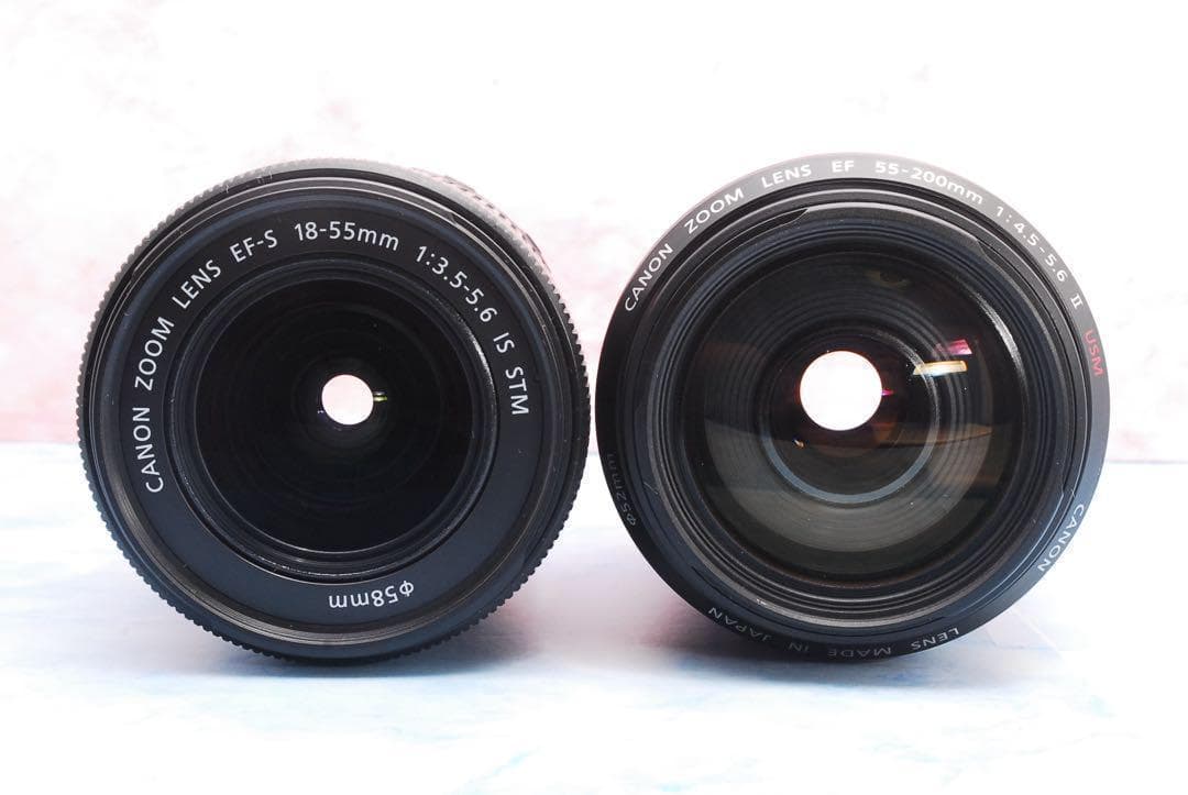 キャノン kiss X9☆高性能STM＆望遠☆Wi-Fi☆一眼レフカメラ