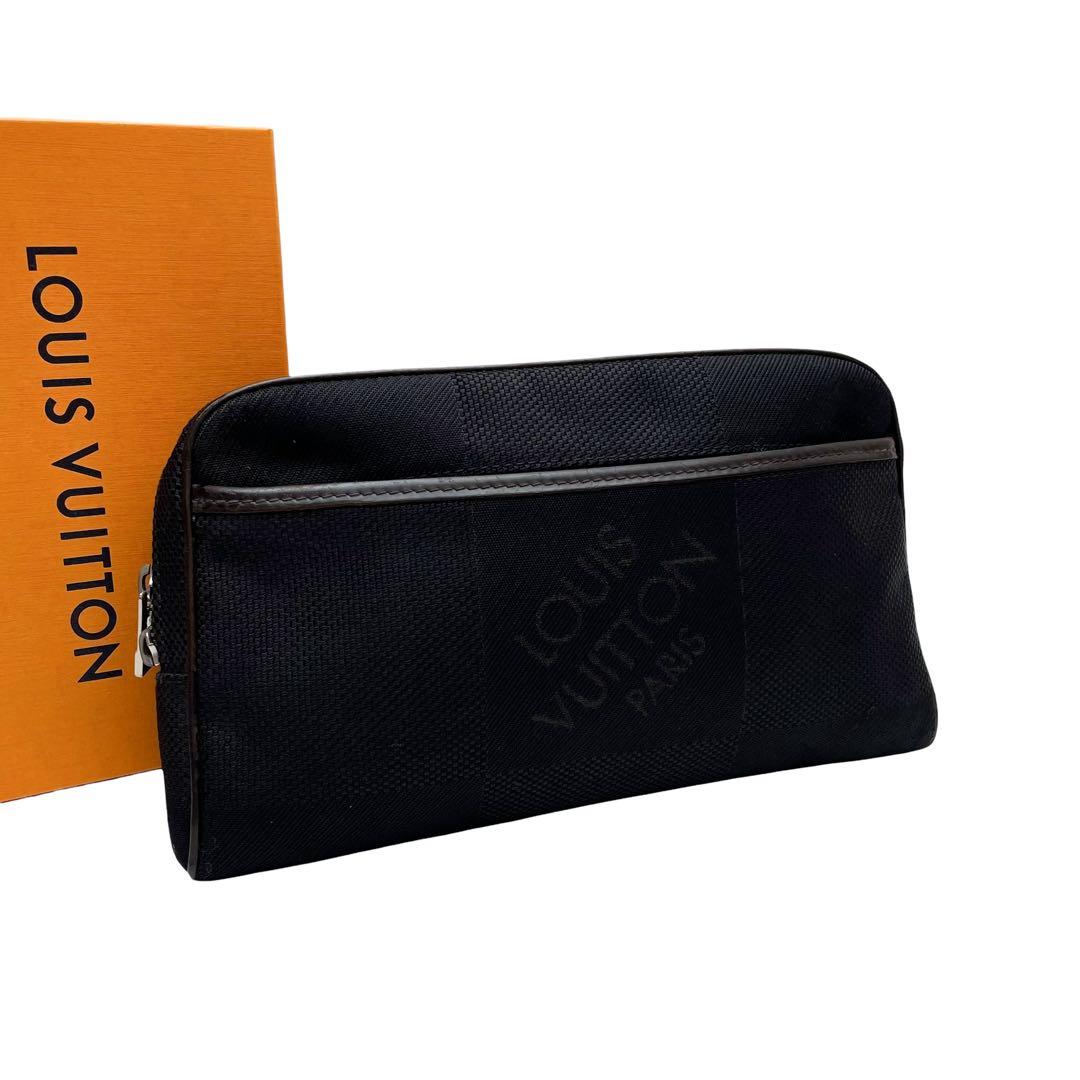 ルイヴィトン ダミエ ジェアン アクロバット ウエスト ボディ バッグ ブラック