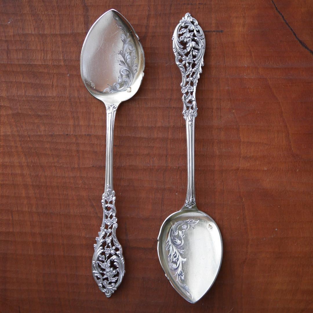 ◆アンティーク◆シルバー950◆JeanGranvigne◆スプーン2本セット◆