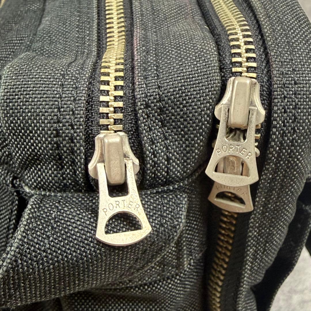 PORTER ショルダーバッグ 黒 キャンバス 日本製 吉田カバン