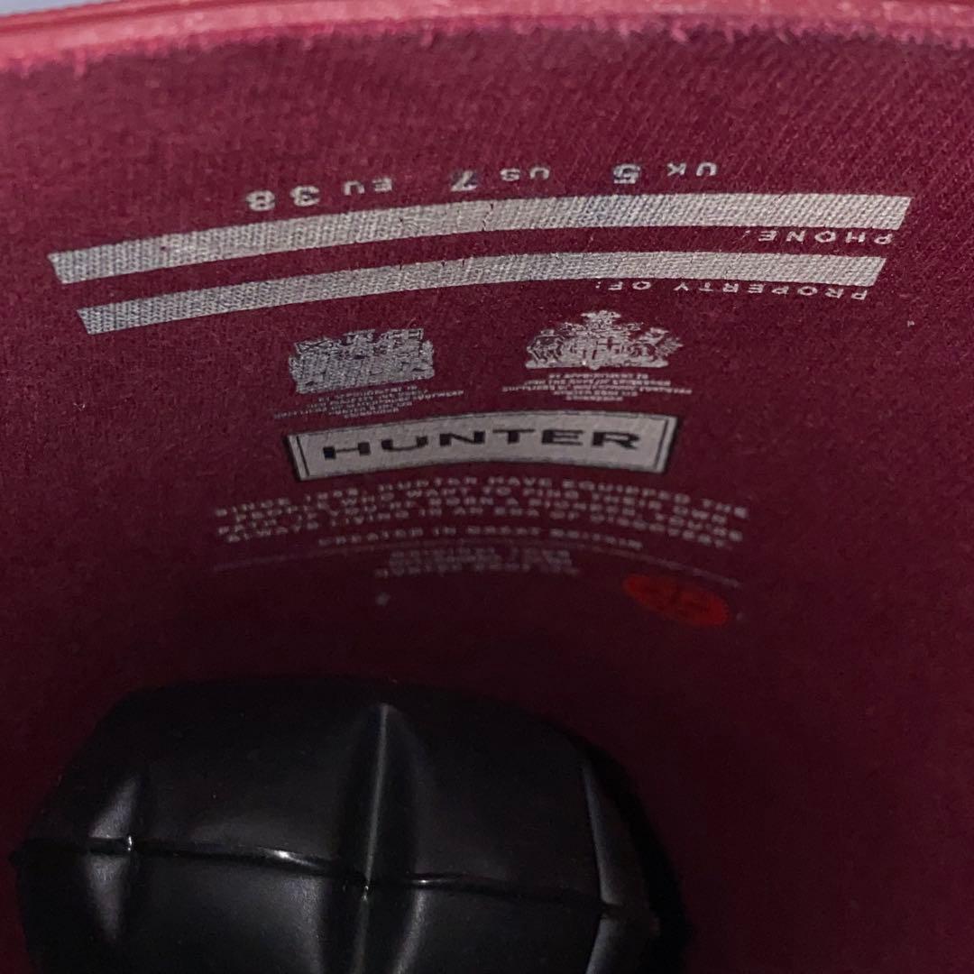 HUNTER ハンター レインブーツ レッド 24