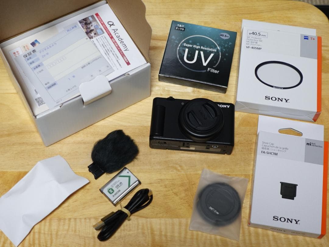 ほぼ新品　ZV-1F　備品付き！