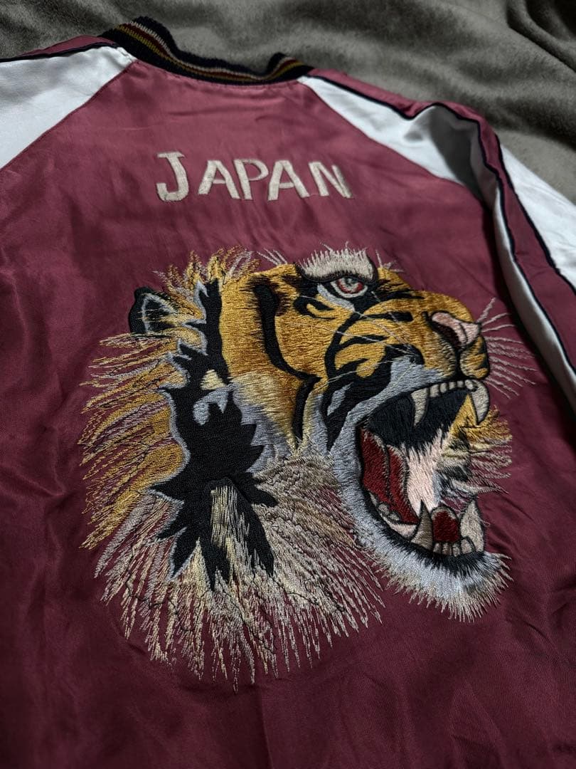 ２面用 テーラー東洋 虎 ライダース 日本限定スカジャン レーヨン unisex