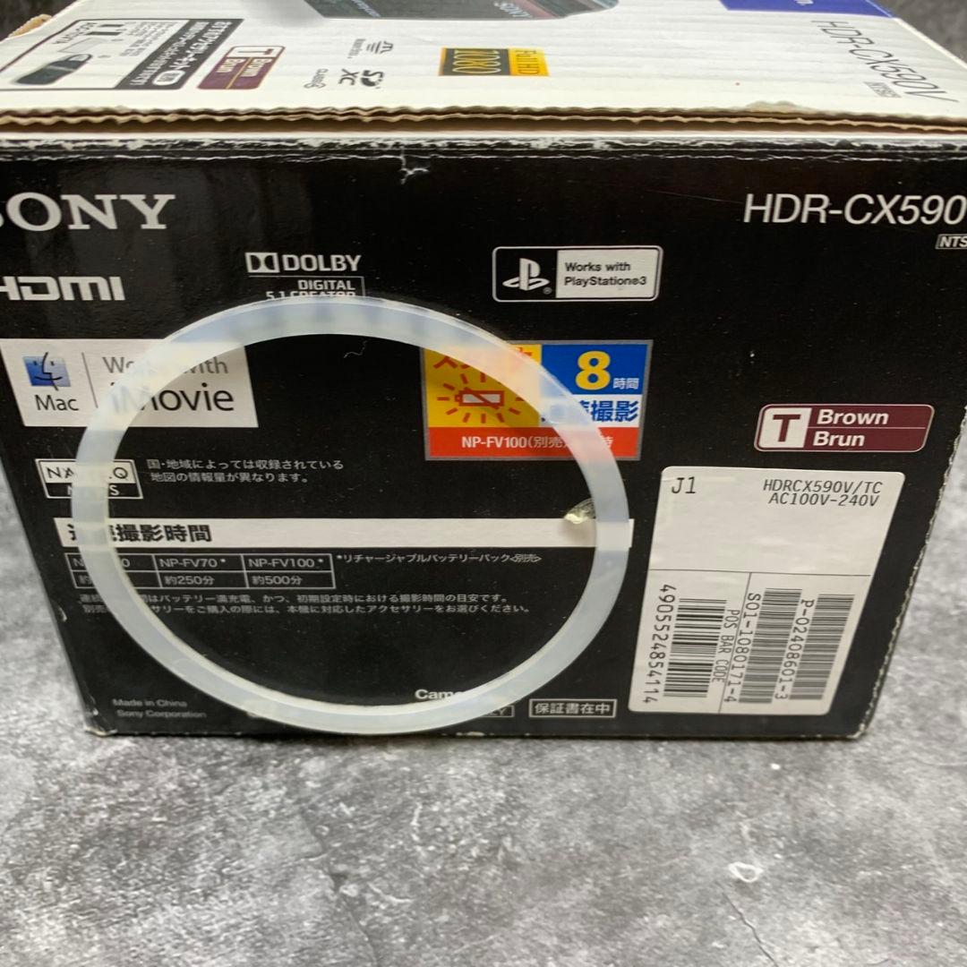 H038\" SONY Handycam HDR-CX590V ビデオカメラ