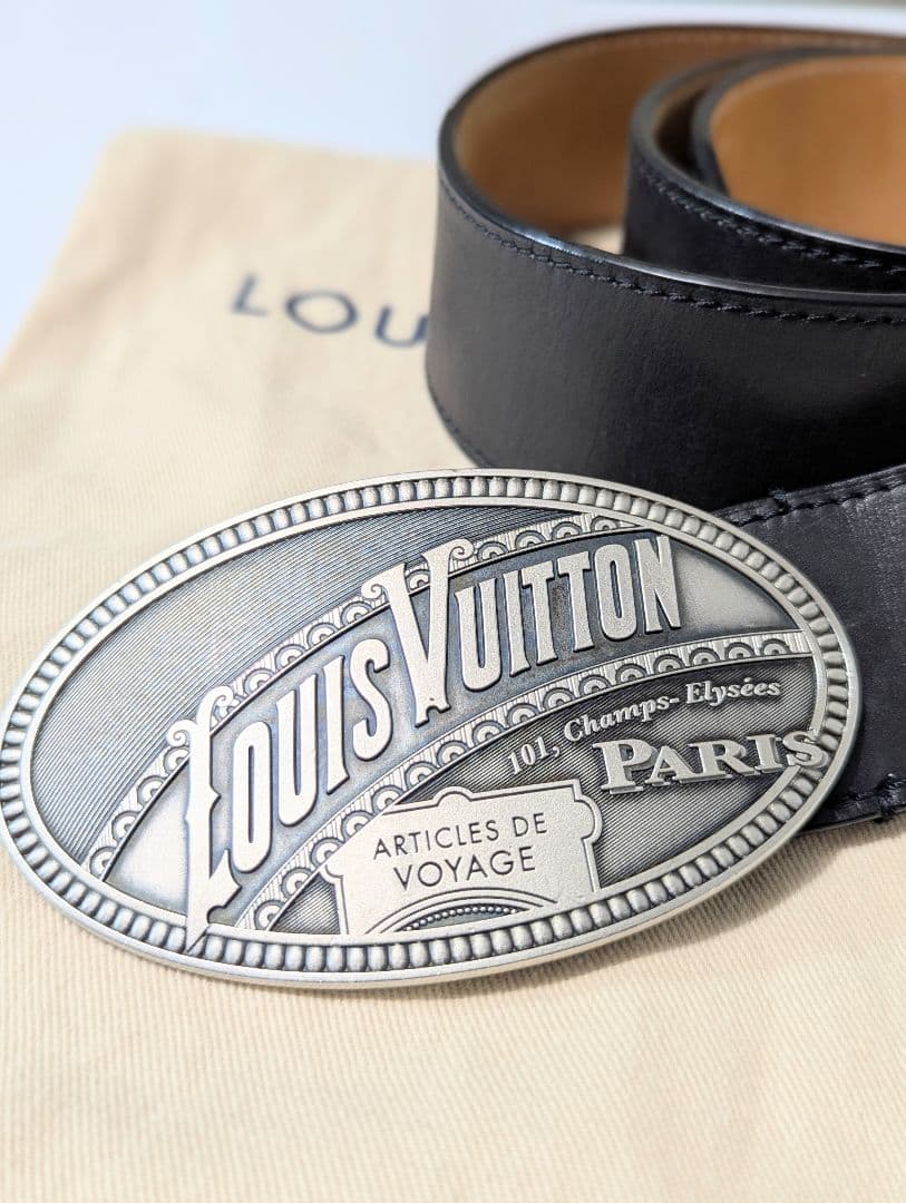 LOUISVUITTON　サンチュールエルドラド　ベルト　ブラック