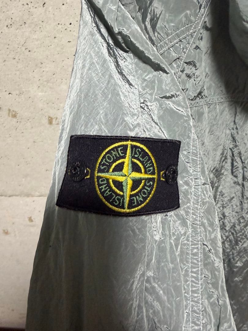 Stone  ナイロンメタルジャケット　水色