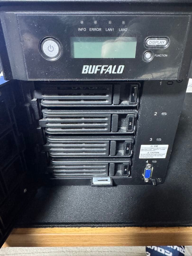 NAS TeraStation TS5400D0804 8TB（2TB*4）