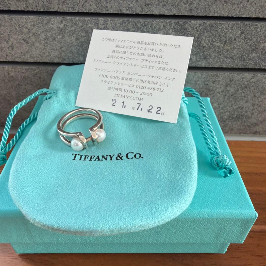 ティファニー TIFFANY&Co. ハードウェア ダブルパール リング
