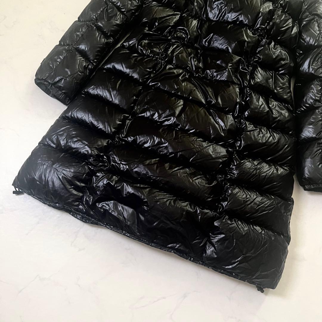 希少　XL　美品　タトラス　ダウンコート　アマンダ　ショールカラー　黒　 04