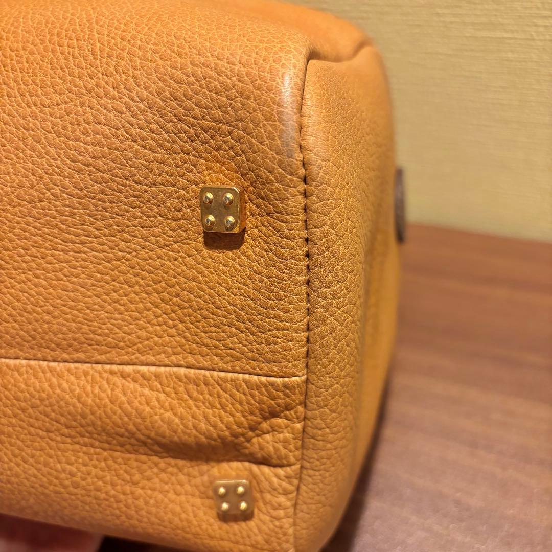 【未使用】LOEWE ロエベ アナグラム レザー ミニボストン ヴィンテージ