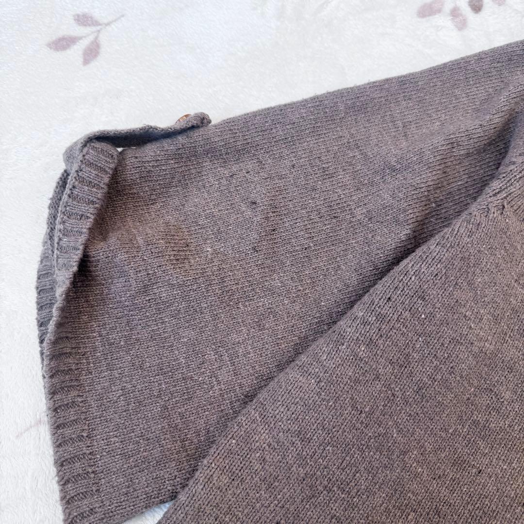 希少 ヴィヴィアンウエストウッド オーブ 刺繍 ニット ブラウン ボタン 茶色