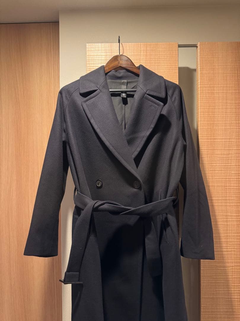 【美品】Hevo チェスターコート BRINDISI ネイビー