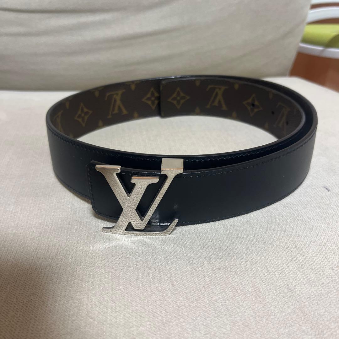LOUIS VUITTON ブラック ベルト 80/32