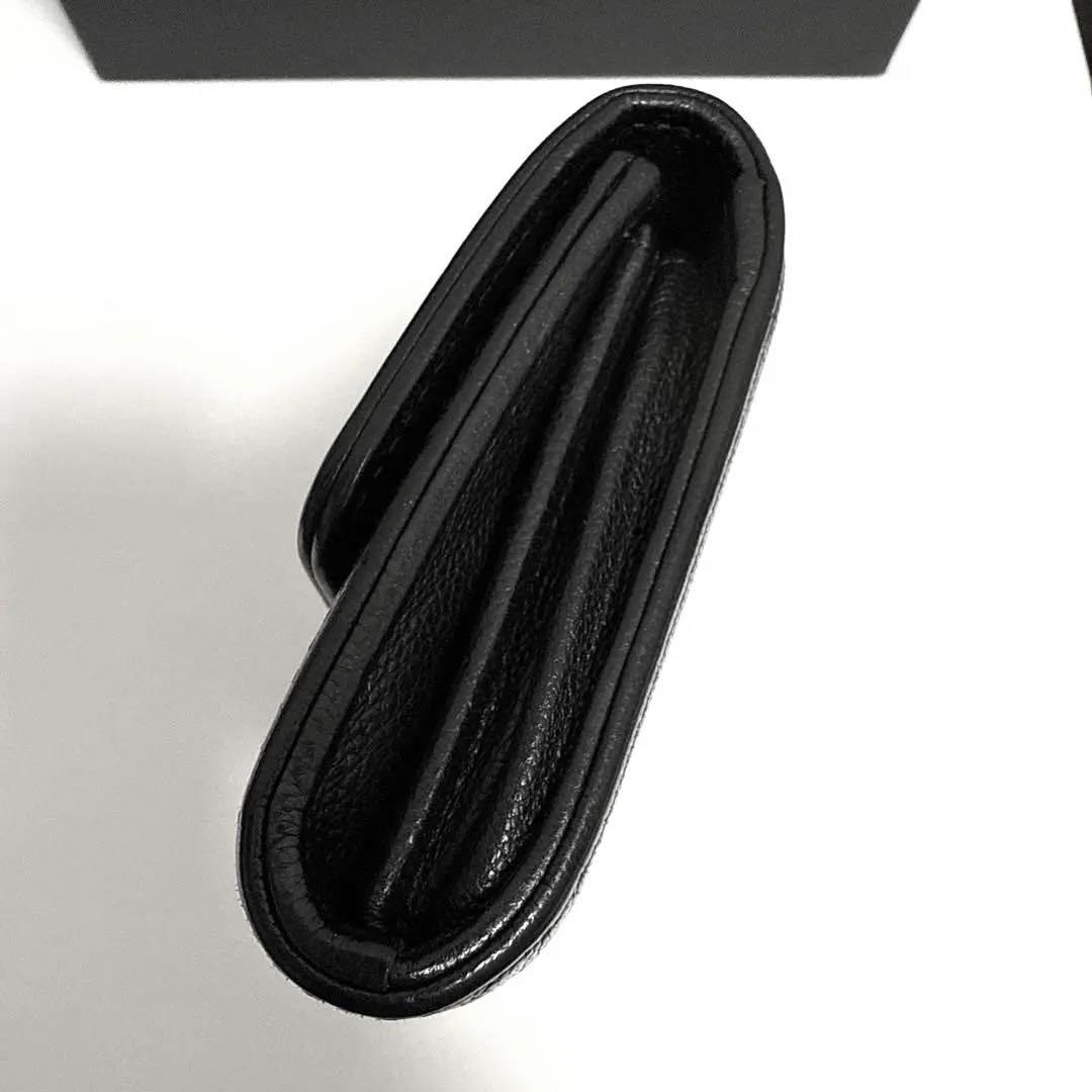 正規品 シャネル 二つ折り財布 黒 スモールウォレット