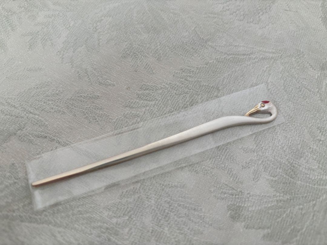 銀製　silver925 菓子切り　菓子楊枝　鶴　フルーツピック　10本