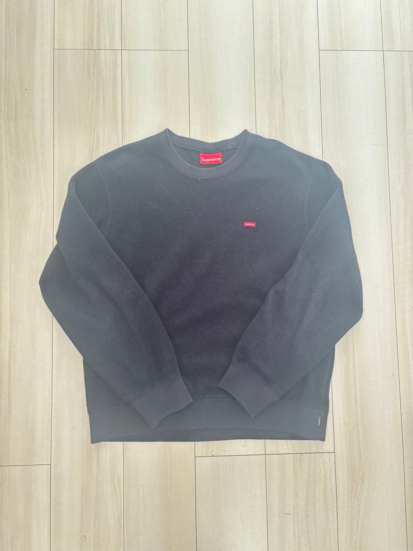Supreme Polartec Small Box CrewneckネイビーM