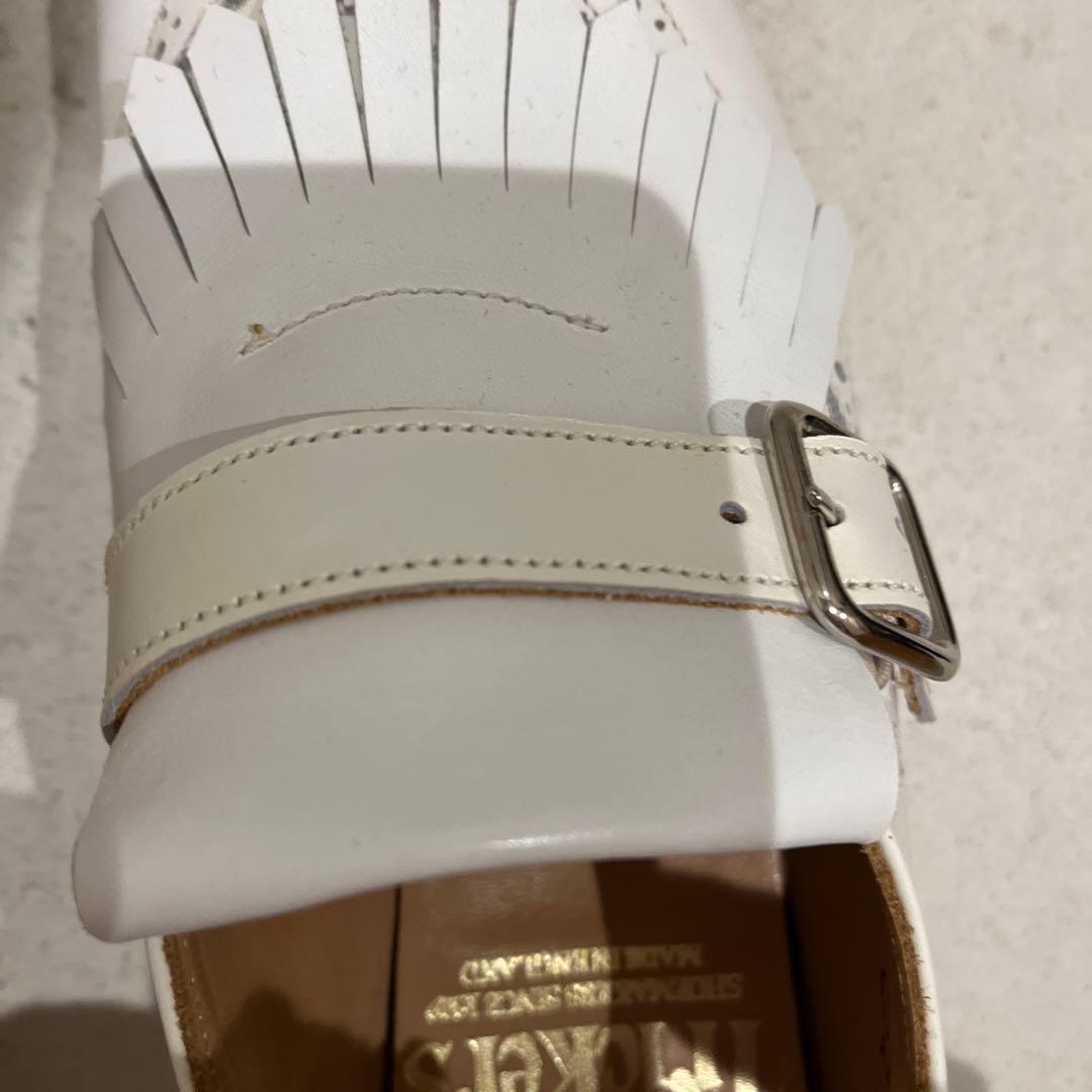 Tricker's ホワイトレザー ローファー