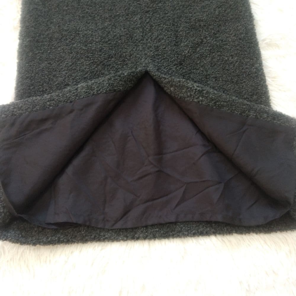 Y's ワイズ ヨウジヤマモト スカート プードル ブークレ ダークグレー S