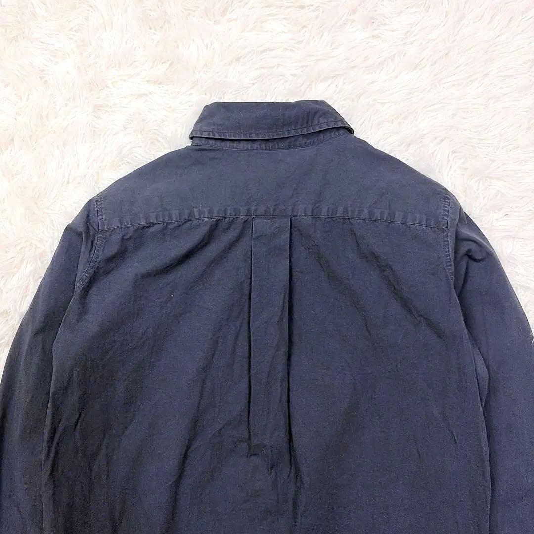 マディソンブルー　コットン　ハンプトンシャツ ロゴ刺繍　サイズ02 ネイビー