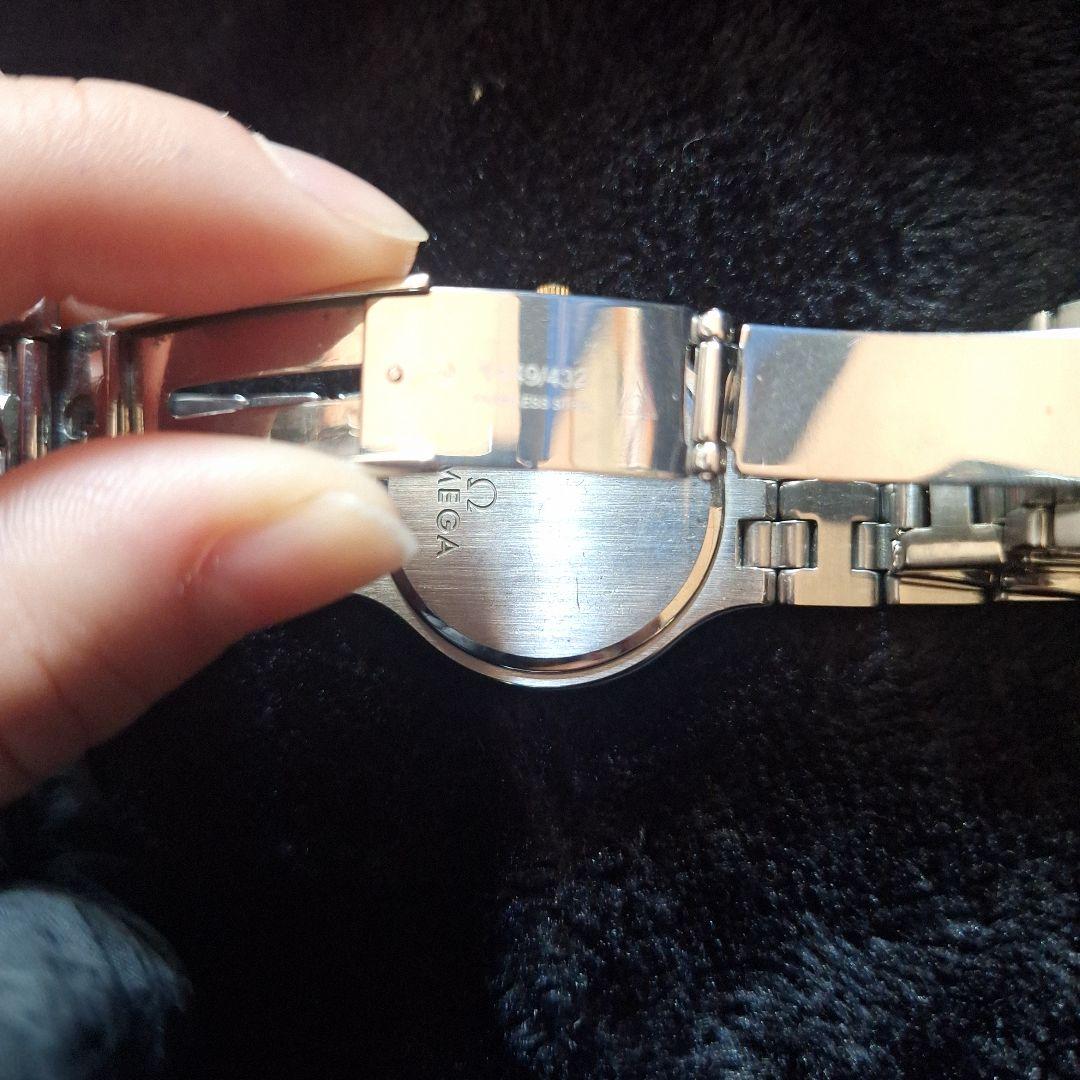 M*i様 Omega アナログクォーツ時計 シルバーゴールド