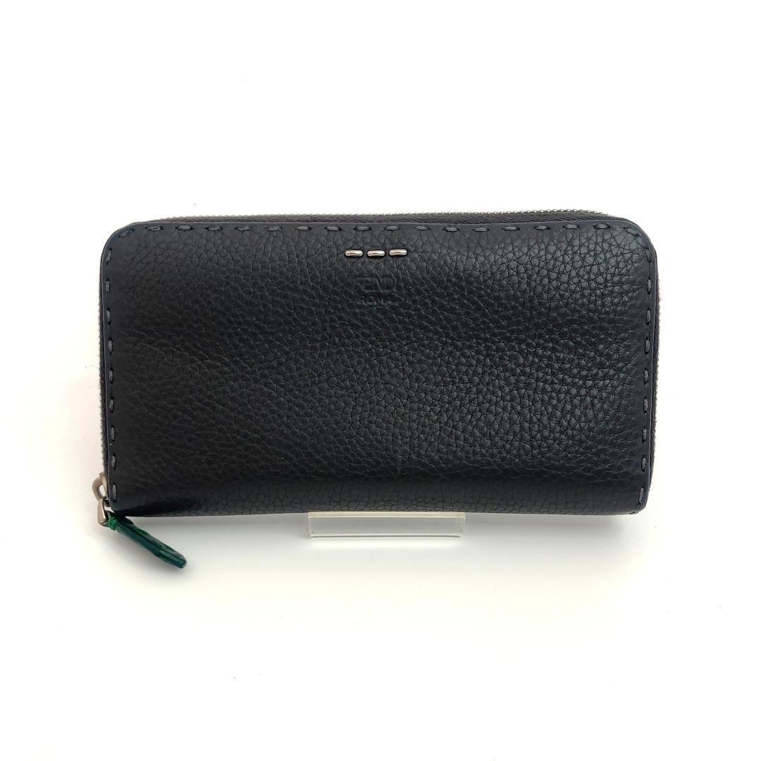 【新春特別価格】FENDI フェンディ セレリア レザー 長財布 ラウンドジップ