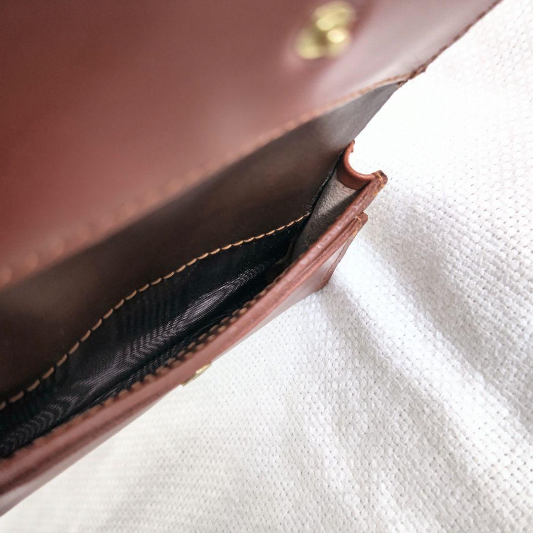 グレンロイヤルGLENブライドルレザーカードケース名刺入れ茶