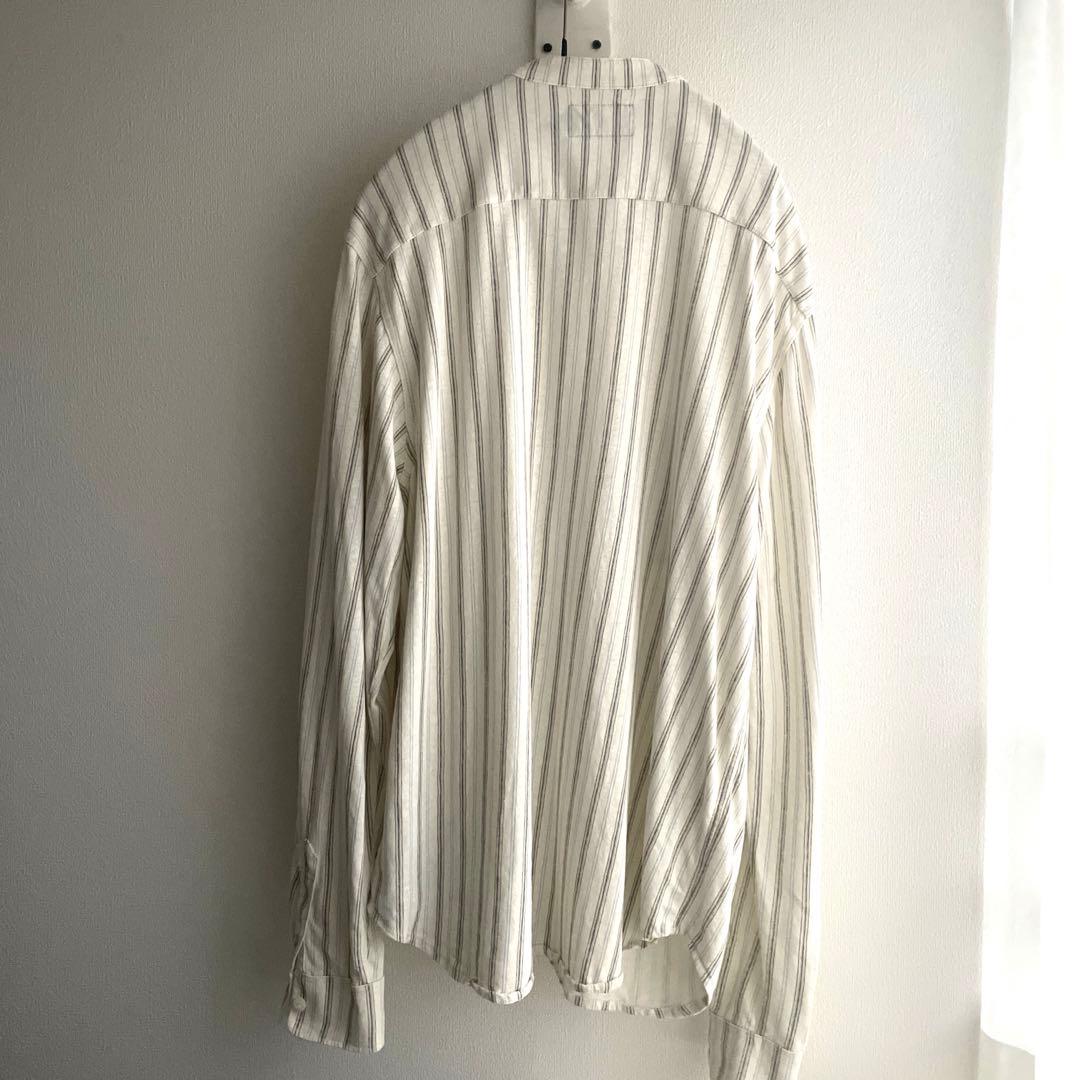 【美品！】RRL Striped Linen-CottonJerseyShirt