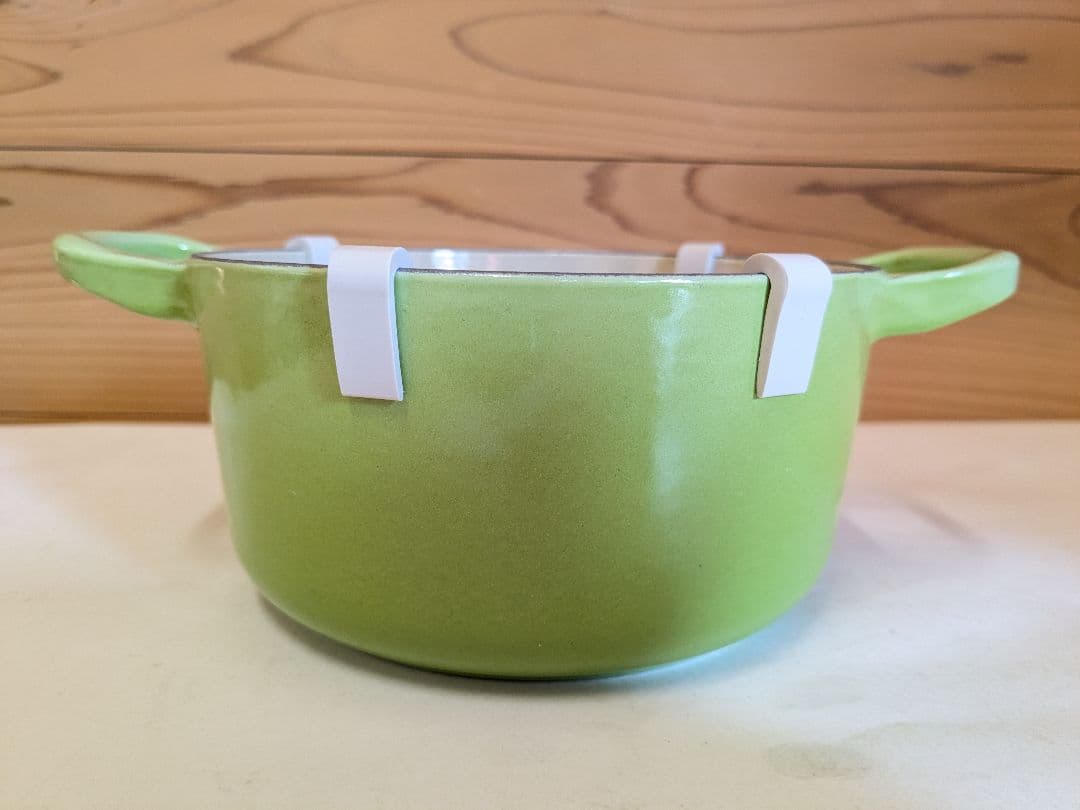 ル・クルーゼ　Le　Creuset ココット・ロンド　グリーン　14cm