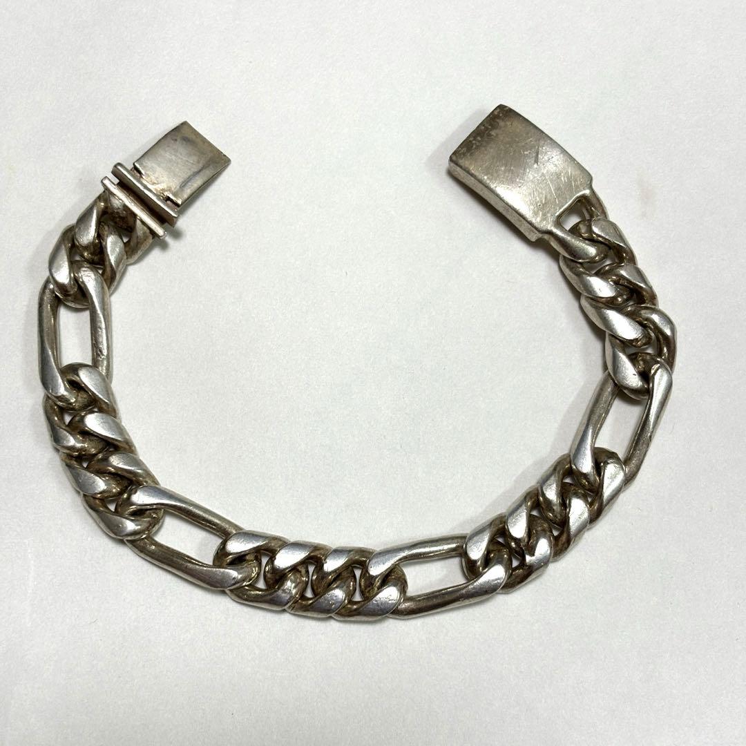 MEXICO 925 極太 喜平チェーン ブレスレット 重量感 ヴィンテージ