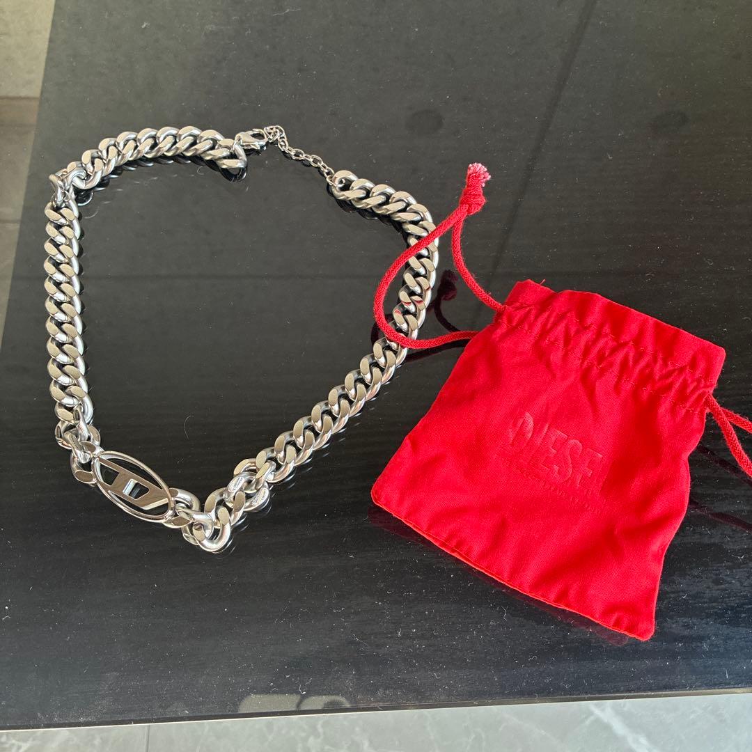 DIESEL ステンレス チェーンネックレス