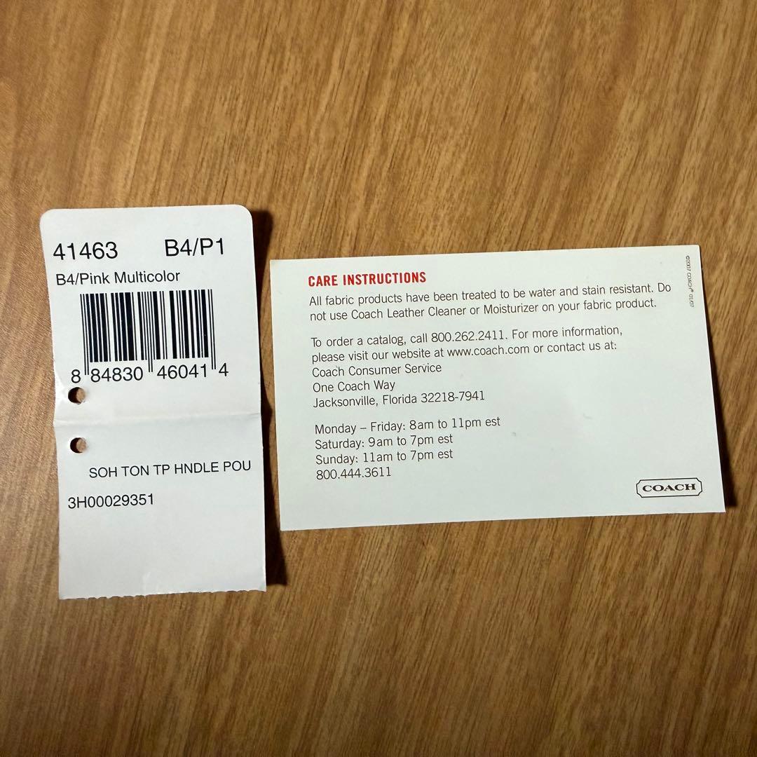 【新品未使用】COACH キャンバス ハンドバッグ コーチ