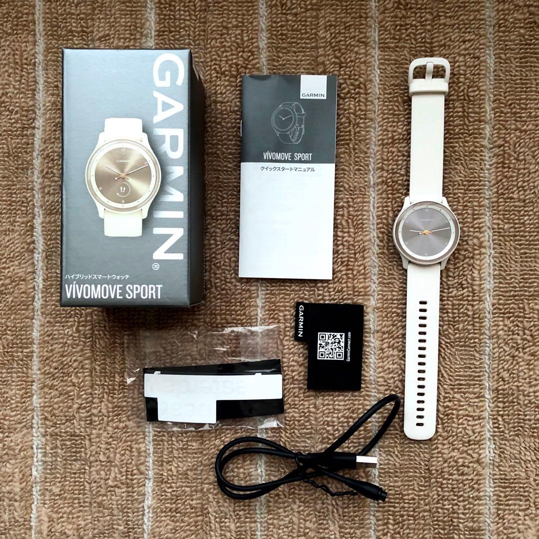 【GARMIN】 VIVOMOVESPORT Peach / Ivory