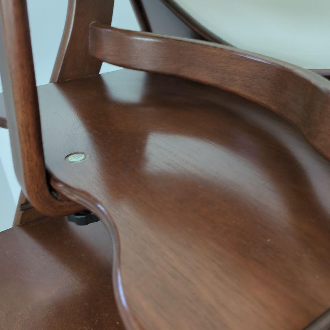 【美品 】大和屋 すくすくハイチェアテーブル＆ガード付き ブラウン