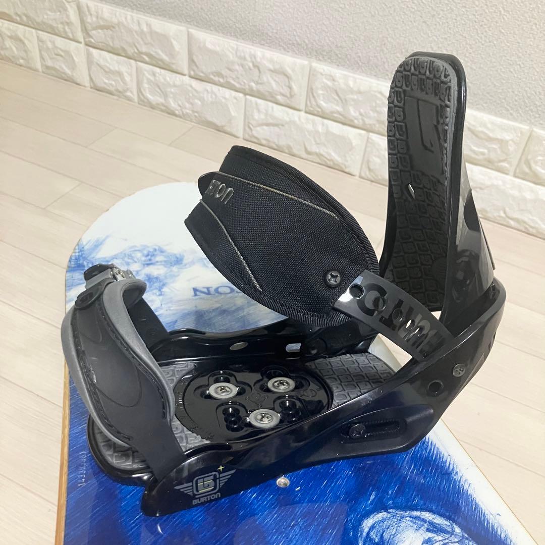 バック付/BURTON TWINバートンスノーボード154cm/バインディングM