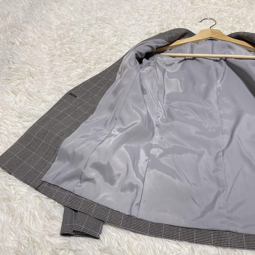 美品 M【PLST(プラステ)ノーカラーパンツスーツ】ウォームリザーブ