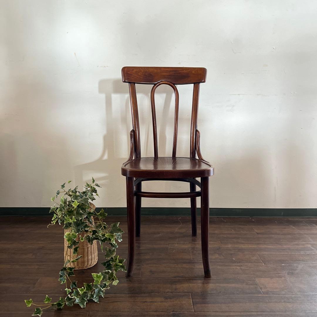 k967r115 曲げ木が美しいベントウッドチェア 英国アンティーク家具
