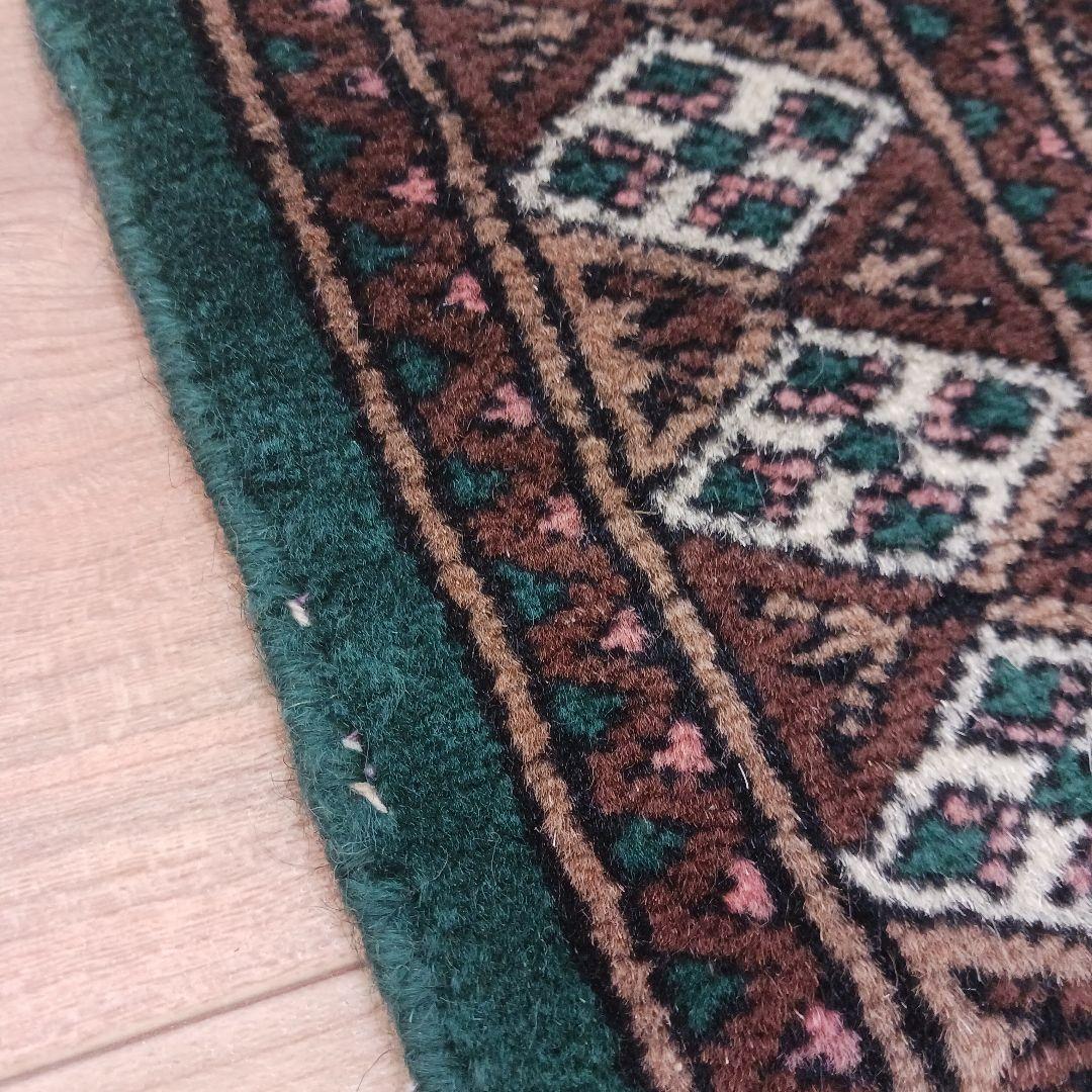 Y2097 パキスタン絨毯 ウール 手織り トライバルラグ 　ma