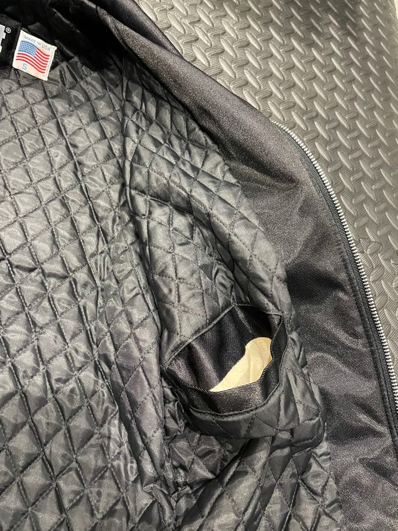 schott！！美品シングルライダース　ナイロンジャケット！メンズS ブラック