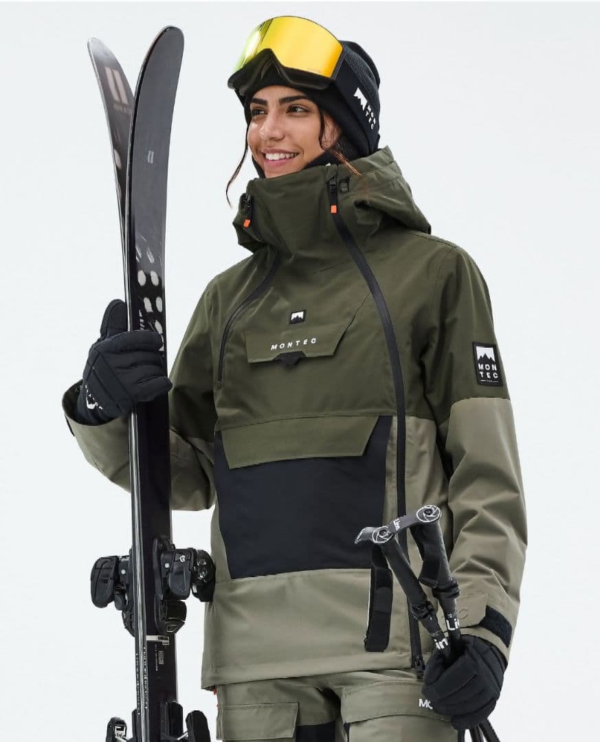 MONTEC アノラックジャケット オリーブグリーン/グレー
