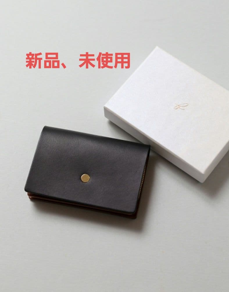 forme　Change purse（Black）Liscio　フォルメ