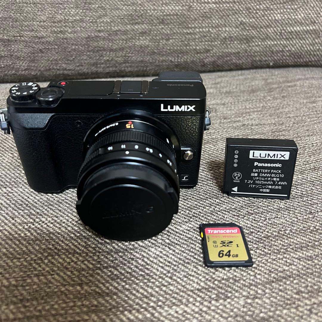 DMC-GX7mk2カメラ本体 Leicaレンズ15mm 64Gsd付