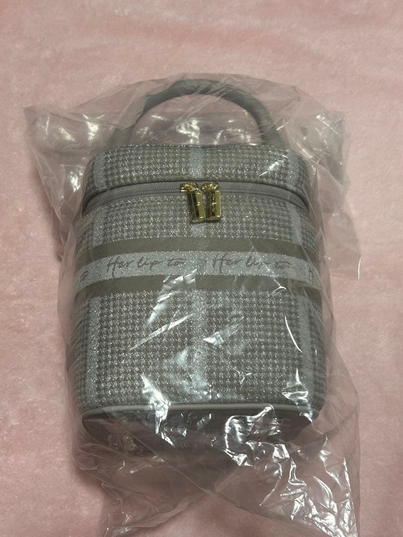 バッグ HLT Jacquard Vanity Bag Pink Herlipto