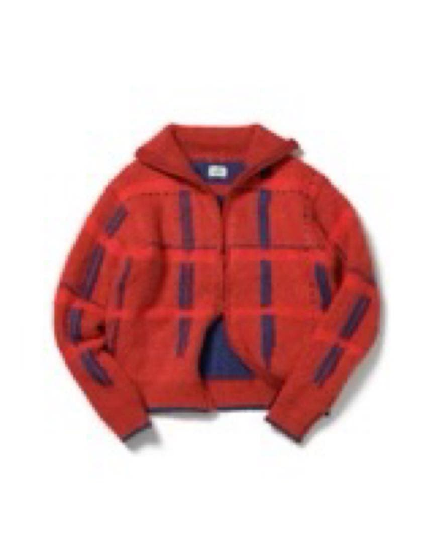 pamm 透明な空気のチェックジップニット