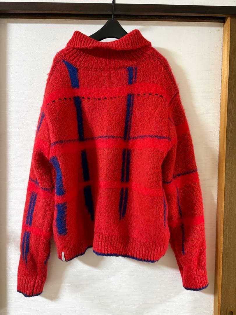 pamm 透明な空気のチェックジップニット