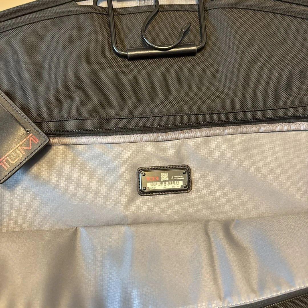 TUMI ガーメントバッグ 黒 ハンガー付き